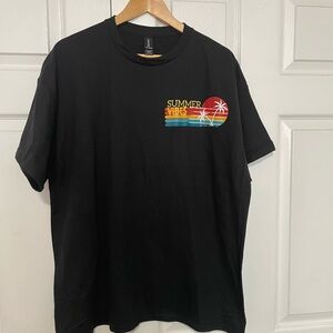 Gildan Black Summer Graphic Tee unisex - S-M-L-Xl available